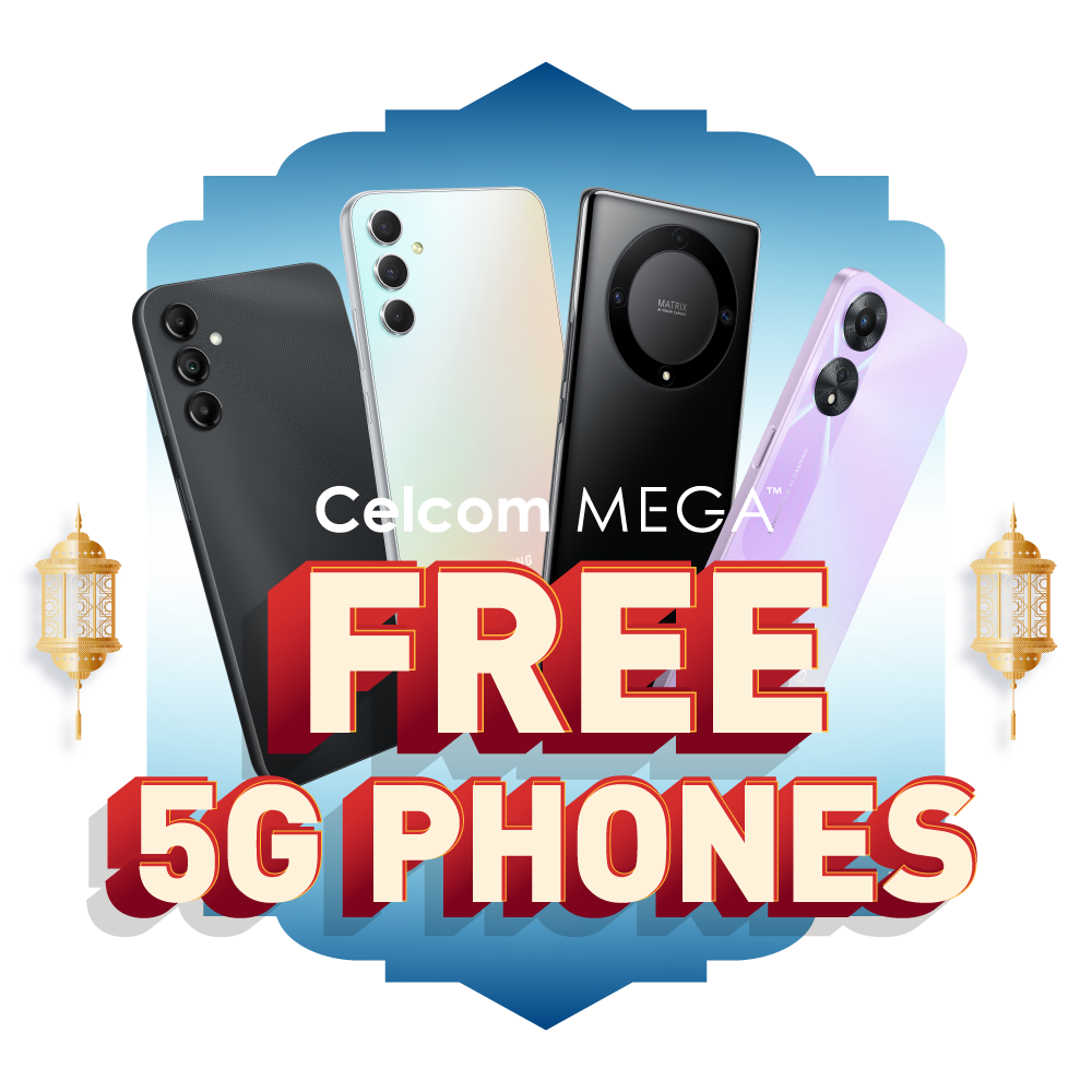 "Enjoy a wide range of FREE 5G phones"