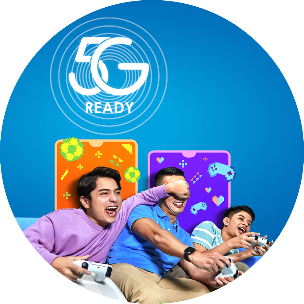 "Get on an eligible 5G Postpaid plan and device​"